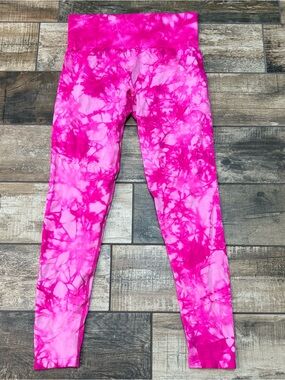 sofia by sofia vergara Bright Hot Pink Tie-Dye Leggings